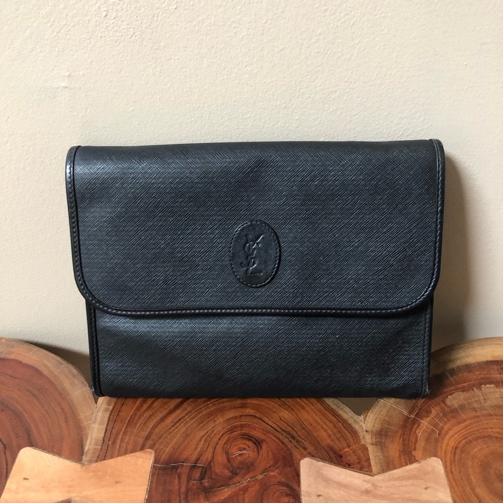 Vintage YSL Clutch Black
